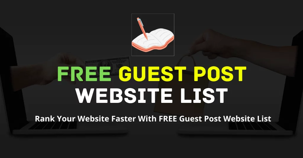 FREE Guest Post Website List